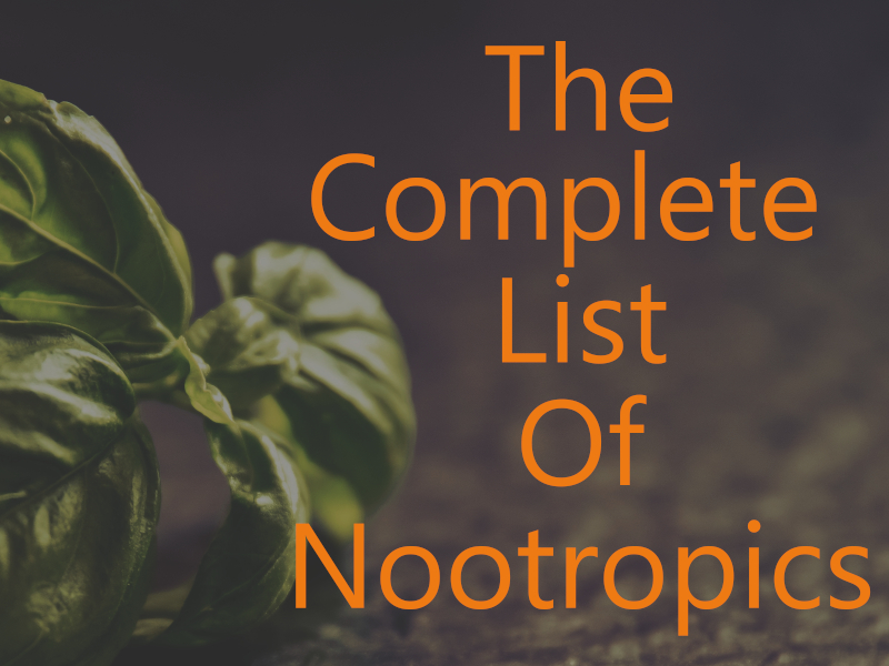 Full nootropics list